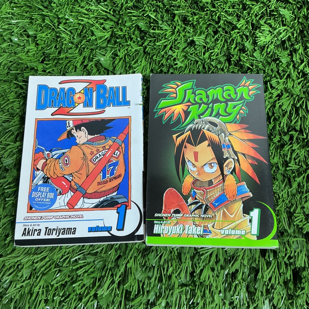 Shonen Jump Dragon Ball Z Shaman King Manga Vol 1 Set First Edition VIZ Media